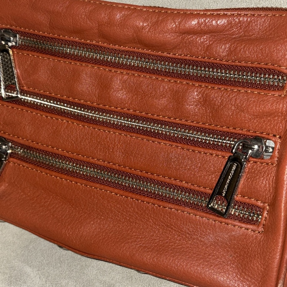 Rebecca Minkoff Leather and metal crossbody bag, good Condition - Picture 15 of 16